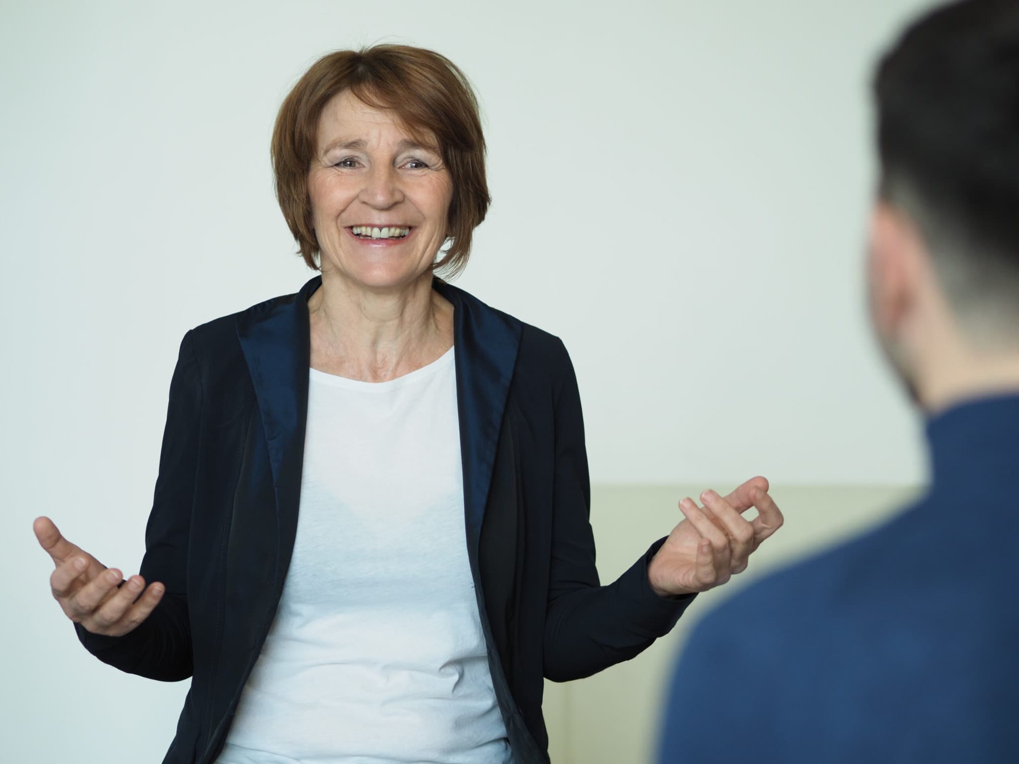 Christiane Hahn im Gespräch